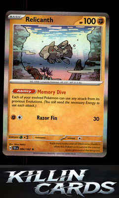 Relicanth - 084/162 084/162 Pokemon Rare SV05: Temporal Forces Card NM