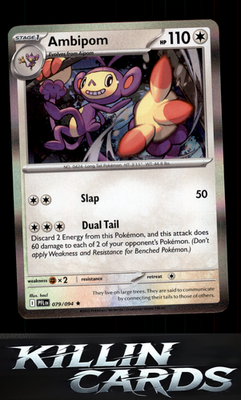 Ambipom - 079/094 079/094 Pokemon Rare ME02: Phantasmal Flames Card NM