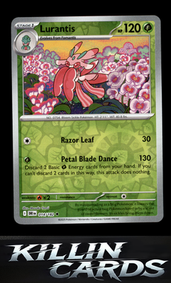Reverse Holofoil Lurantis 014/182 Pokemon Uncommon SV10: Destined Rivals Card NM