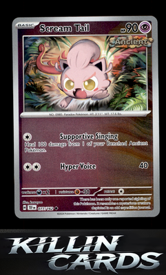 Reverse Holofoil Scream Tail 077/162 Pokemon Uncommon SV05: Temporal Forces Card