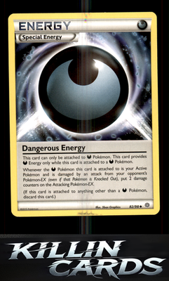 Dangerous Energy 82/98 Pokemon Uncommon XY - Ancient Origins Card LP
