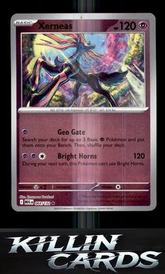 Reverse Holofoil Xerneas 064/132 Pokemon Rare ME01: Mega Evolution Card NM