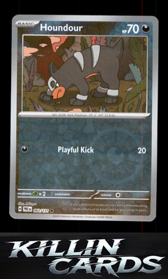 Reverse Holofoil Houndour 062/131 Pokemon Common SV: Prismatic Evolutions Card N