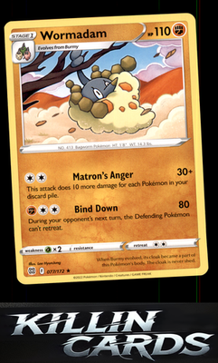Wormadam (77) 077/172 Pokemon Rare SWSH09: Brilliant Stars Card NM