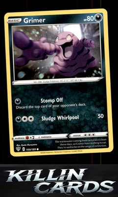 Grimer 100/189 Pokemon Common SWSH03: Darkness Ablaze Card NM