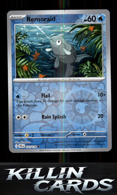 Reverse Holofoil Remoraid 033/159 Pokemon Common SV09: Journey Together Card NM