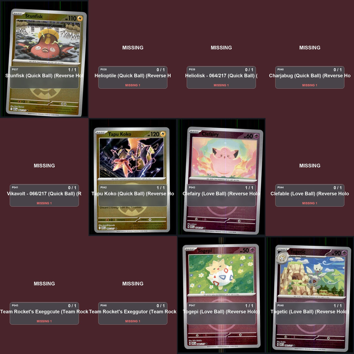 Pokemon TCG ME: Ascended Heroes Reverse Holo Master Set 71 Reverse Holo Card