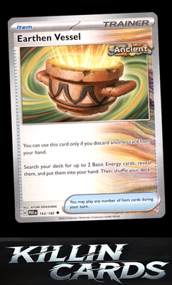 Earthen Vessel 163/182 Pokemon Uncommon SV04: Paradox Rift Card NM