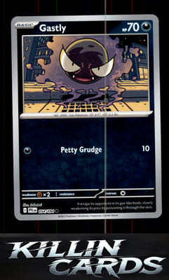 Reverse Holofoil Gastly 054/094 Pokemon Common ME02: Phantasmal Flames Card NM