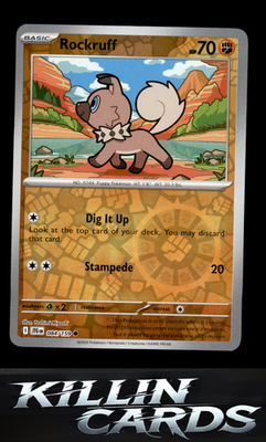 Reverse Holofoil Rockruff 084/159 Pokemon Common SV09: Journey Together Card NM