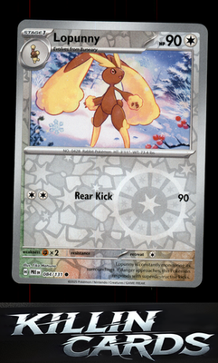 Reverse Holofoil Lopunny 084/131 Pokemon Common SV: Prismatic Evolutions Card NM