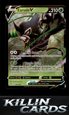 Zarude V 022/185 Pokemon Ultra Rare SWSH04: Vivid Voltage Card NM