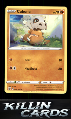 Cubone 069/163 Pokemon Common SWSH05: Battle Styles Card NM