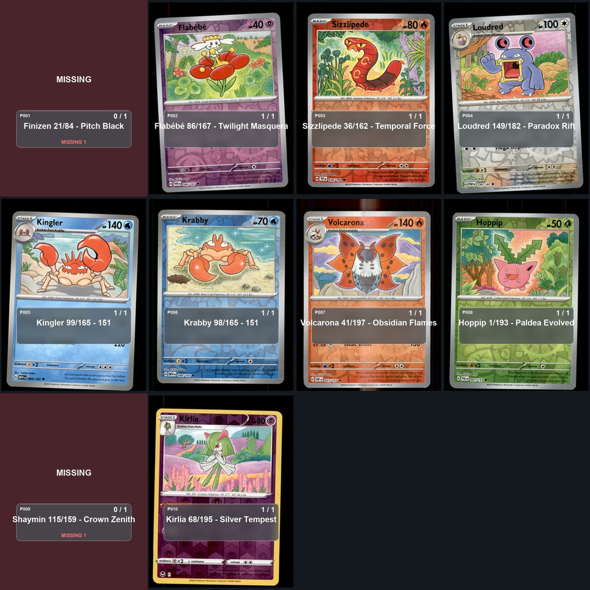 Pokemon TCG Yukiko Baba Artist Collection 38 Cards Lot