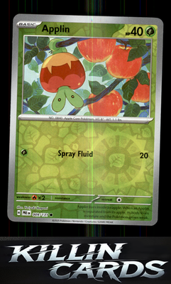 Reverse Holofoil Applin 009/131 Pokemon Common SV: Prismatic Evolutions Card NM