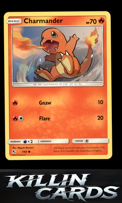 Charmander 7/68 Pokemon Common Hidden Fates Card LP