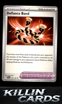 Defiance Band 169/198 Pokemon Uncommon SV01: Scarlet & Violet Base Set Card NM