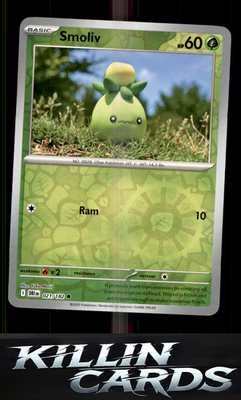 Reverse Holofoil Smoliv 021/182 Pokemon Common SV10: Destined Rivals Card NM