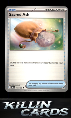 Sacred Ash 168/182 Pokemon Uncommon SV10: Destined Rivals Card NM
