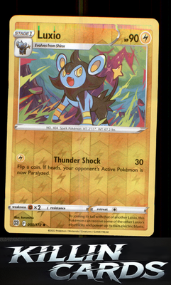 Reverse Holofoil Luxio 050/172 Pokemon Uncommon SWSH09: Brilliant Stars Card NM