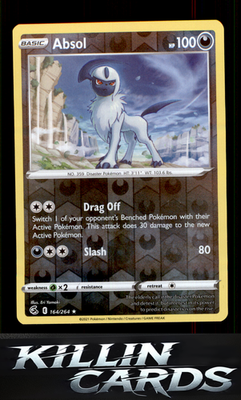 Reverse Holofoil Absol 164/264 Pokemon Rare SWSH08: Fusion Strike Card NM