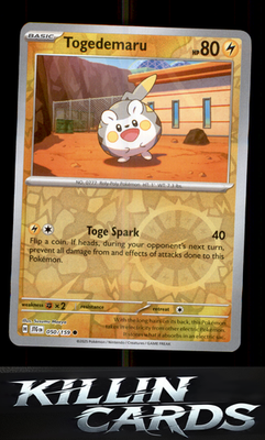 Reverse Holofoil Togedemaru 050/159 Pokemon Common SV09: Journey Together Card N
