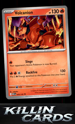 Volcanion 025/132 Pokemon Uncommon ME01: Mega Evolution Card NM
