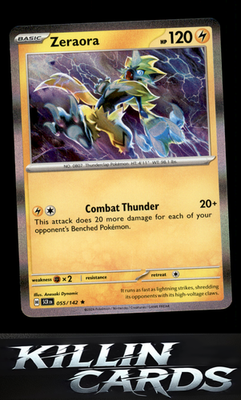 Zeraora - 055/142 055/142 Pokemon Rare SV07: Stellar Crown Card NM