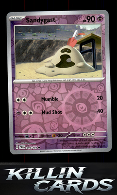 Reverse Holofoil Sandygast - 095/193 095/193 Pokemon Common SV02: Paldea Evolved