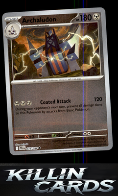 Reverse Holofoil Archaludon 075/094 Pokemon Uncommon ME02: Phantasmal Flames Car