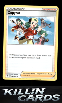 Copycat 143/203 Pokemon Uncommon SWSH07: Evolving Skies Card NM