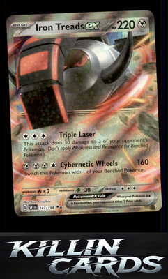 Iron Treads ex - 143/198 143/198 Pokemon Double Rare SV01: Scarlet & Violet Base