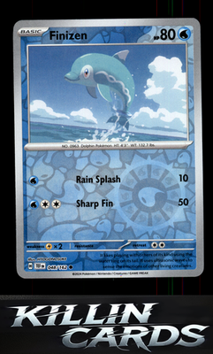 Reverse Holofoil Finizen 048/162 Pokemon Common SV05: Temporal Forces Card NM