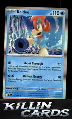 Keldeo 019/086 Pokemon Rare ME04: Chaos Rising Card NM