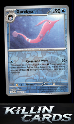 Reverse Holofoil Gorebyss 056/182 Pokemon Rare SV10: Destined Rivals Card NM