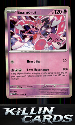 Enamorus - 093/167 093/167 Pokemon Rare SV06: Twilight Masquerade Card NM