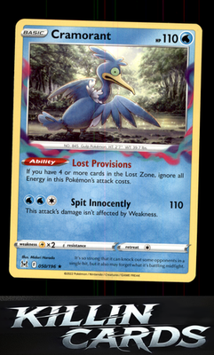 Cramorant 050/196 Pokemon Rare SWSH11: Lost Origin Card NM