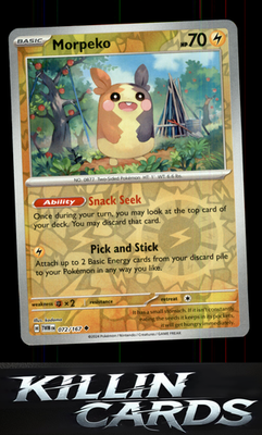 Reverse Holofoil Morpeko 072/167 Pokemon Uncommon SV06: Twilight Masquerade Card