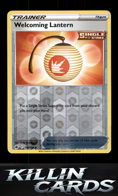 Reverse Holofoil Welcoming Lantern 156/198 Pokemon Uncommon SWSH06: Chilling Rei