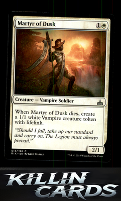 Martyr of Dusk 14 Magic C Rivals of Ixalan Card NM