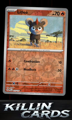 Reverse Holofoil Litleo 015/131 Pokemon Common SV: Prismatic Evolutions Card NM