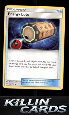 Energy Loto 122/145 Pokemon Uncommon SM - Guardians Rising Card LP