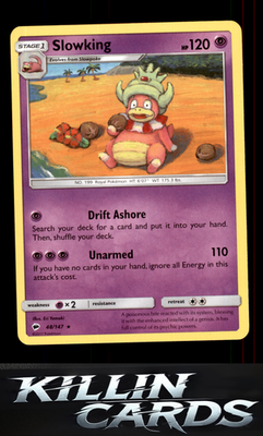 Slowking 48/147 Pokemon Rare SM - Burning Shadows Card NM