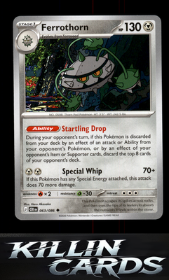 Ferrothorn 063/086 Pokemon Uncommon ME04: Chaos Rising Card NM