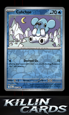 Reverse Holofoil Cubchoo 025/086 Pokemon Common SV: Black Bolt Card NM
