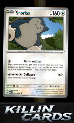 Snorlax 063/088 Pokemon Common ME03: Perfect Order Card NM