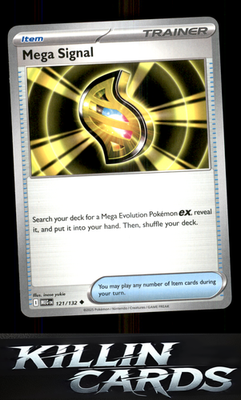 Mega Signal - 121/132 121/132 Pokemon Uncommon ME01: Mega Evolution Card NM