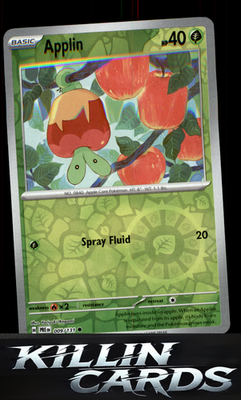 Reverse Holofoil Applin 009/131 Pokemon Common SV: Prismatic Evolutions Card NM