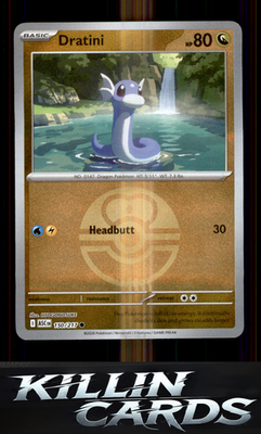 Reverse Holofoil Dratini (Love Ball) 150/217 Pokemon Common ME: Ascended Heroes