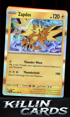 Zapdos 065/167 Pokemon Rare SV06: Twilight Masquerade Card NM